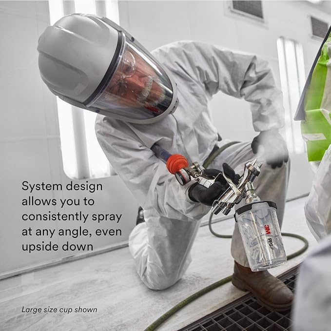 3M PPS Series 2.0 Paint Spray Gun System Refill Kit with Lids and Liners, 26171, Midi, 13.5 oz, 200-micron Filter, Use for Cars, Furniture, Home, 12 Disposable Lids, 12 Liners and 16 Sealing Plugs