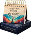 Daily Affirmations for Women, Perpetual Desk Calendar, 366 Positive Quotes | Inspirational Self Care Gifts for Women, Perpetual Flip Desk Calendar, Motivational Office Accessories, Personal Growth