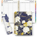 SUNEE 2027 Appointment Book, Quarter-Hourly, Weekly Monthly Planner, 6" x 8.3",Vintage