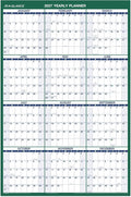 AT-A-GLANCE 2027 Erasable Calendar, Dry Erase Wall Planner, 24" x 36", Vertical, Reversible (PM2102827)