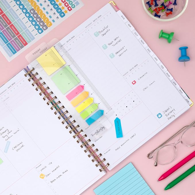 Blue Sky 2026-2027 Weekly & Monthly Academic Planner, 8.5"x11", Nerina