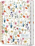Taja Planner 2026-2027, Jul 2026-Jun 2027 Monthly & Weekly Calendar Planner | 6.3" x 8.5", Hardcover Academic Calendar, Teacher Student Agenda Book with Tabs, School Office Supplies, Wildflowers