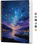 Planner 2026-2027, Academic Year Monthly & Weekly Planner Caledndar, July 2026 - June 2027, Hardcover Large Planning Agenda Book with Tabs for School Office Supplies, 8.5" x 11" - Starlit Waters