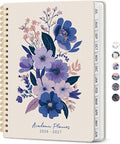 Academic Planner 2026-2027, Monthly & Weekly Jul 2026-Jun 2027 Planner | 6.3" x 8.5" Calendar Planner for Women, Hardcover Pretty Organizer for Women, School Office Home Supplies, Lavender Bunch
