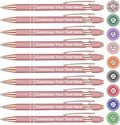 Qingxily Up to 300 Pcs Custom Pens Bulk Personalized Pens with Free Engraving Customized Stylus Ballpoint Pens with Your Name Text Message for Business Graduation Anniversaries-12 Pcs