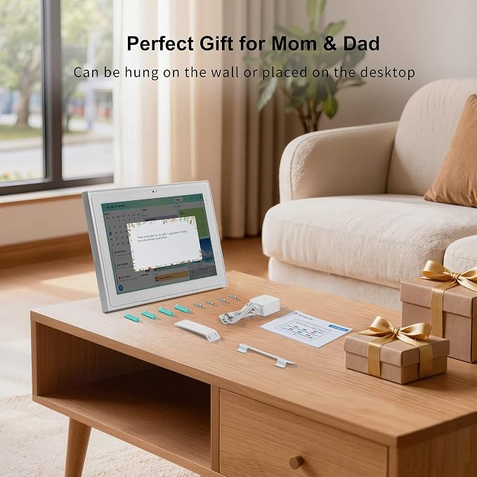 12.3" Digital Calendar Family Kitchen Hub With Meal Planner