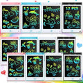 Tinlade 12 Pack LCD Writing Tablets for Kids, 8.5 Inch Erasable Doodle Boards Portable Electronic Drawing Pads, Learning Bulk Toys Gifts for Christmas School(Pink, Blue, White, Black)