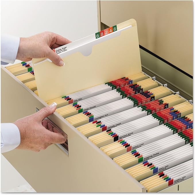 Smead File Jacket, Reinforced Straight-Cut Tab, 1-1/2" Expansion, Letter Size, Manila, 50 per Box (75540)