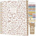 bloom daily planners 2026-2027 (8.5" x 11") Academic Year Day Planner (July 2026 - July 2027) - 13 Months Weekly & Monthly Agenda Organizer with Stickers & Tabs - Tan Leopard