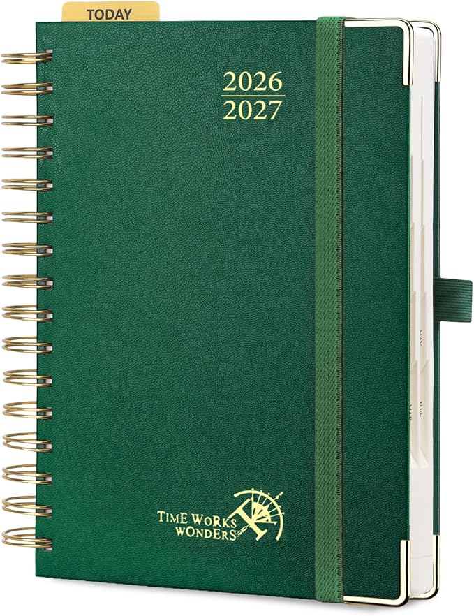 POPRUN 2026-2027 Daily Planner One Page Per Day, 5.75" x 8.5", Day Planner
