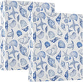 Navy Seashells 3 Ring Binder 1.5 Inch 2 Pack with 200 Sheet for Kids School Supplies Women Men Office