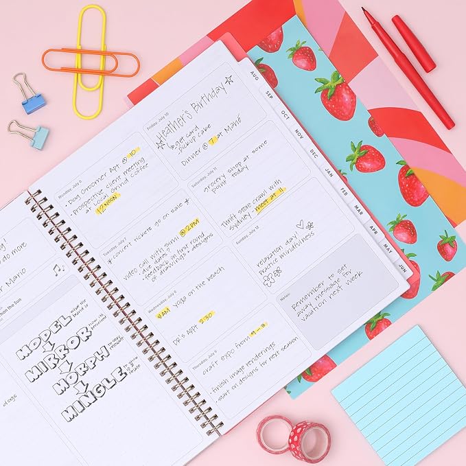 Blue Sky Gen Z 2026-2027 Weekly & Monthly Academic Planner, 8.5"x11" Gladys