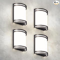 ASD Indoor LED Wall Sconce Lights - 10 Inch 15W Bronze Modern LED Wall Sconces Hardwired - ETL Dimmable 3000K 4000K 5000K Adjustable Sconce Light Fixture for Bedroom, Hallway, 4 Pack