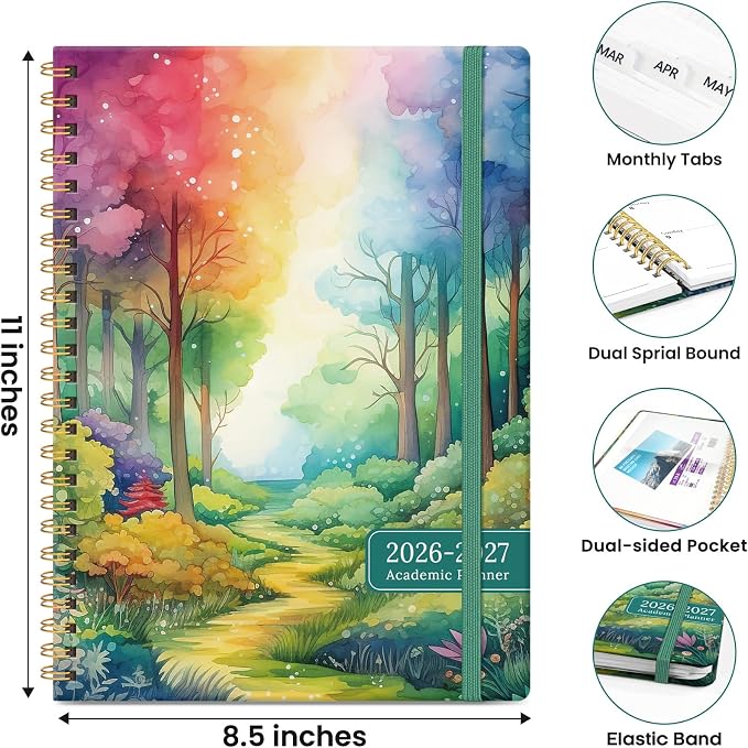 ZOTIA Planner 2026-2027 Weekly & Monthly Calendar Planner Jul 2026-Jun 2027