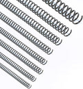 Binditek Plastic Spiral Binding Coils, Multi Size 4:1 Pitch, Black 200Pack | 8 Different Sizes (6 mm,8 mm,10 mm,12 mm,14 mm,16 mm,20 mm,25 mm), 48 Loops, for Letter-Size School and Office Projects