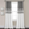 Lush Decor Night Sky 100% Blackout Window Curtain Panel Single 42"W x 84"L, Gray & White - Blackout Curtains For Bedroom - Sequin Curtains - Glam Decor