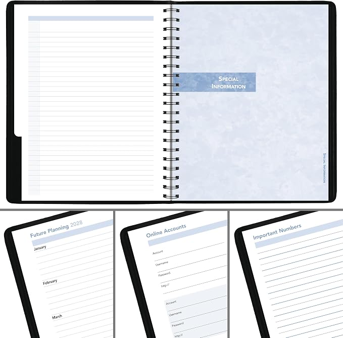 AT-A-GLANCE 2027 Appointment Book Planner, Daily, 6.5" x 8.75", The Action Planner, Black (70EP030527)