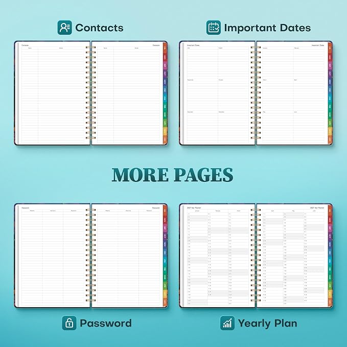 Planner 2026-2027 Weekly & Monthly Academic Planner, 7.4" x 10.2"