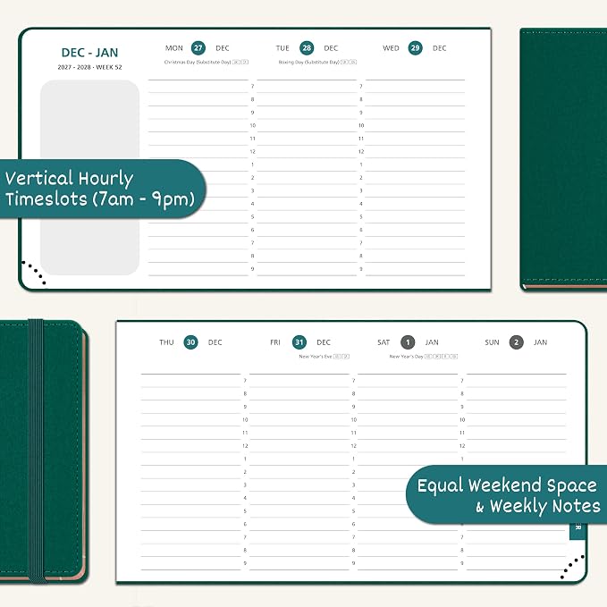 BEZEND Pocket Calendar 2027, Weekly Monthly Planner for Purse (6.5"x3.75")