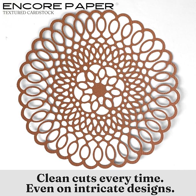 Gingerbread—12x12 Textured Cardstock | 80lb Textured Brown Scrapbook Paper | Premium Cardstock for Cricut Cutting | 25 Sheets