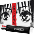 XXL Manga Eyes Gaming Mouse Pad – Japanese Minimalist Desk Mat with Kanji & Bold Art – Non-Slip, Water-Resistant Surface, Stitched Edges – 35.4x15.7 in (Anime Red XX-Large)