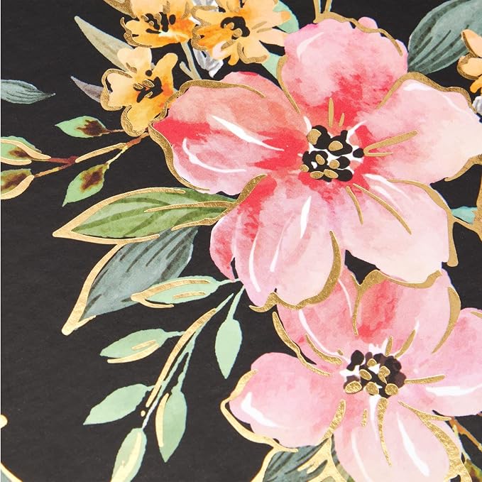 2 Pack Colorful Floral 3 Ring Binder with 1.5 Inch Rings, Decorative File Folder for Office Supplies, Planner, Portfolio, 250 Sheet Capacity (11.5 x 10.5 in)