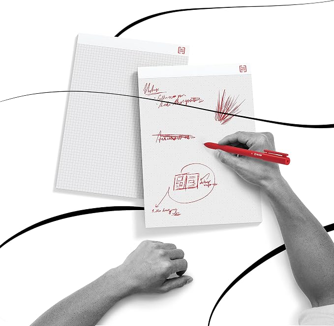 STAPLES Notepads, 8.25x11.75 Inch, Wide Ruled, White, 72-Pack