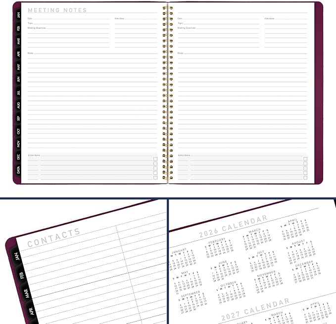 AT-A-GLANCE 2027 Planner, Monthly, 9" x 11", Contemporary, Purple (70250X1427)