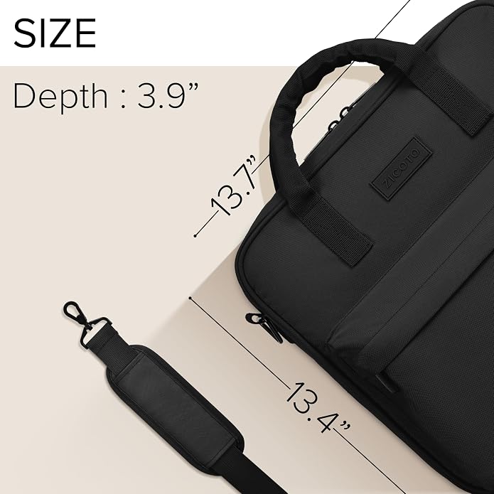 Sturdy 3 Ring Zipper Binder with Strap - 2" Binder with Pockets Holds 500 Sheets, Laptop & More - Durable & Easy to Carry