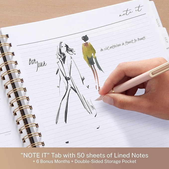 Blue Sky Life Note It 2027 Weekly & Monthly Planne Calendar, 8.5"x11", Leah
