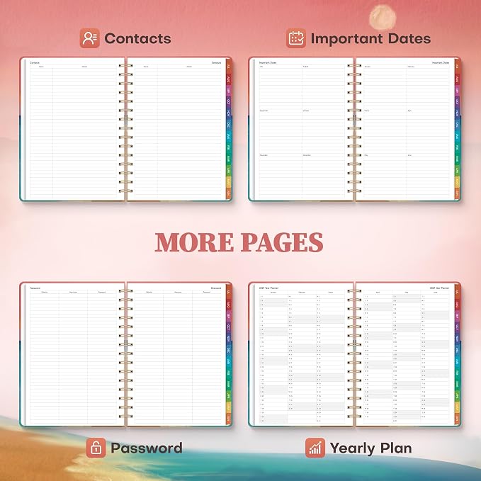 Planner 2026-2027 Weekly & Monthly Academic Planner, 6" x 8.3"