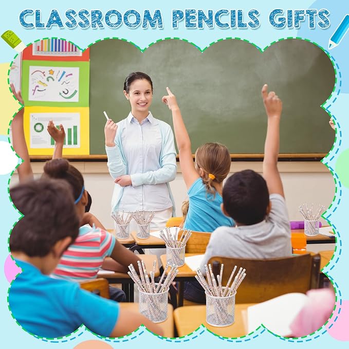Tenceur 48 Set Back to School 3rd Graders Pencils & Cards Gifts Bulk