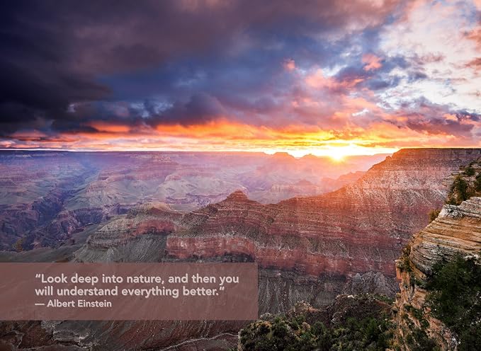 National Parks Inspirational Quotes Calendar 2027 Nature Monthly Wall Calender 12 Month | American Made In The USA