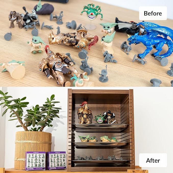 Miniature Carrying Case for Collectibles | Miniature Storage & Display Case for Figurines | Figure Model Holder & Transport Box | Also for Action Figures