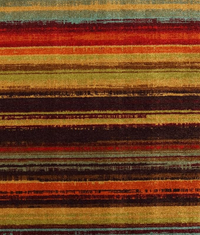 Mohawk Home Boho Stripe 5' x 8' Area Rug - Multicolor - Perfect for Living Room, Dining Room, Office