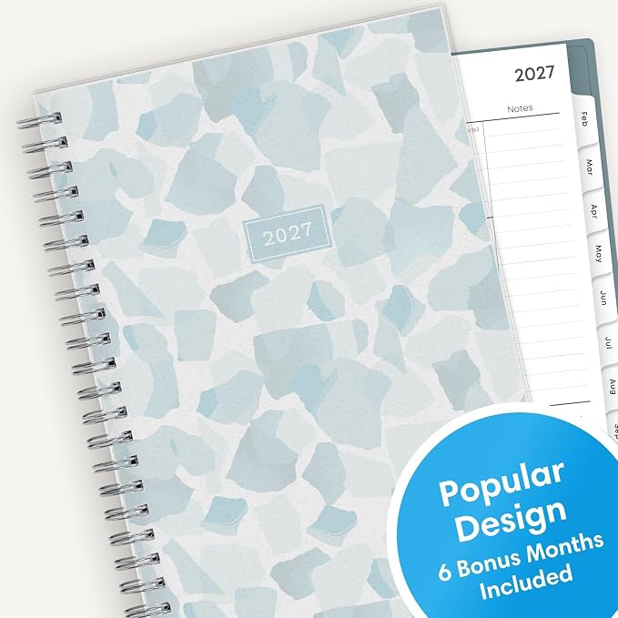 Blue Sky 2027 Weekly & Monthly Planner Calendar, 5"x8", Amitza
