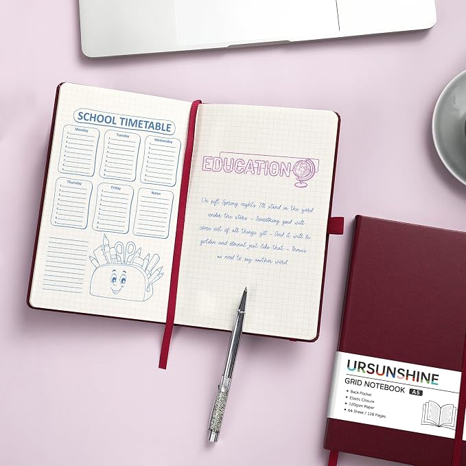 Graph Grid Paper Notebook/Journal - Classic Journal/Notebook, 5.3" x 8.26"