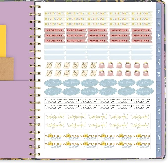 Mead Cambridge 2027 Planner, Weekly & Monthly, 8.5" x 11", Pen+Pillar, Wildflower (PP26-905-27)