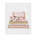 Stupell Industries Pink Purse Gold Bookstack Glam Fashion Watercolor Design, Designed by Amanda Greenwood Wall Art, 24 x 1.5 x 30, Canvas | Stupell Industries | 24 x 30 Inches, Easy to Hang and Sturdy, Made in USA, by Amanda Greenwood
