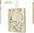 bloom daily planners 2026-2027 Academic Year Pocket Planner (July 2026 - July 2027) 13 Months - SMALL 4” x 6” Weekly Monthly Agenda Organizer & Calendar Book - Garden Party, Beige