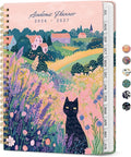 Taja Planner 2026-2027, Jul 2026-Jun 2027 Monthly & Weekly Calendar Planner | 6.3" x 8.5", Hardcover Academic Calendar, Teacher Student Agenda Book with Tabs, School Office Supplies, Meadow Wanderer