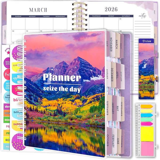 Arundhati Planner 2026-2027, 18 Months Large Daily Weekly Monthly Organizer