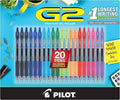 PILOT Pen G2 Assorted Premium Gel Ink Pens, 0.7mm, 20 Count Pens