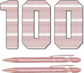 STREADVE 100 Personalized Custom Pens Engraved Writing Pen with Name Logo, Customized Promotional Items Stylus Pen Gifts for Women Realtor Nurse Wedding Business, Rose Gold