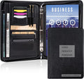 Calfinder Personalized Padfolios Portfolio Binder,3 Ring Leather Binder with Zipper,Professional Padfolios for Women&Men, Portfolio Organizer for Business,Work,School