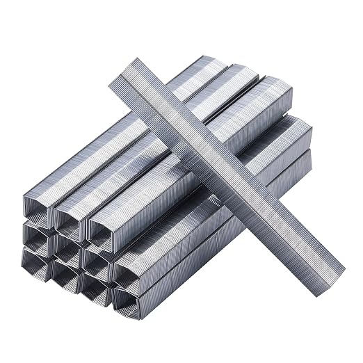 Bostitch Office B8 PowerCrown Staples, 0.375 Inch Leg, 45 Sheet Capacity, 5,000 Per Box (STCR21153/8), Silver