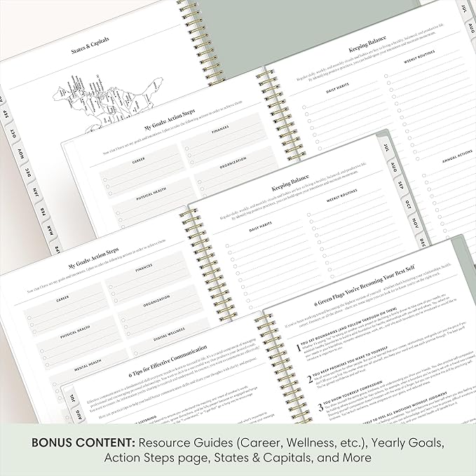 Blue Sky 2026-2027 Weekly & Monthly Academic Planner, 8.5"x11", Marisa