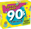 Totally Rad 90s Trivia 2026 Daily Desk Calendar: Boxed Page-a-Day Throwback Quiz Calendar with Day-to-Day Pop Culture, Games & Iconic 90s Moments