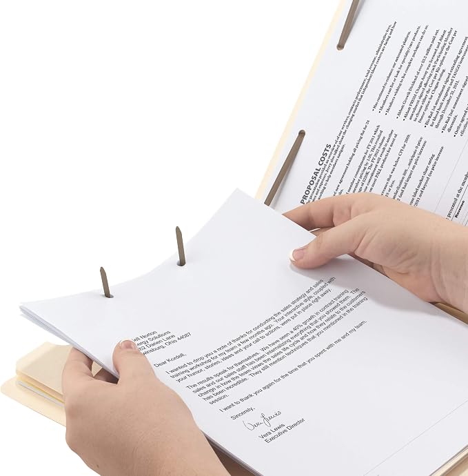 Smead End Tab Classification File Folder, 2 Dividers, 2" Expansion, Letter Size, Manila, 10 per Box (26835)