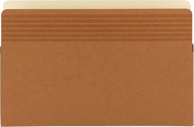 Smead Easy Grip® File Pocket, Straight-Cut Tab, 5-1/4" Expansion, Legal Size, Redrope, 10 per Box (73211) (Pack of 5)